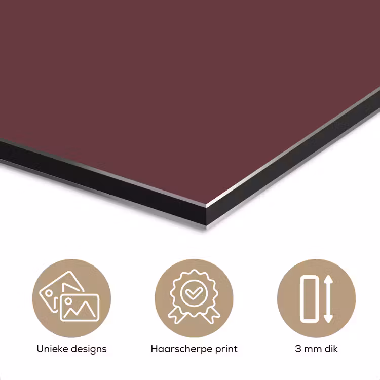 Aluminium schilderij - Dusty - Rose - Roze — 7