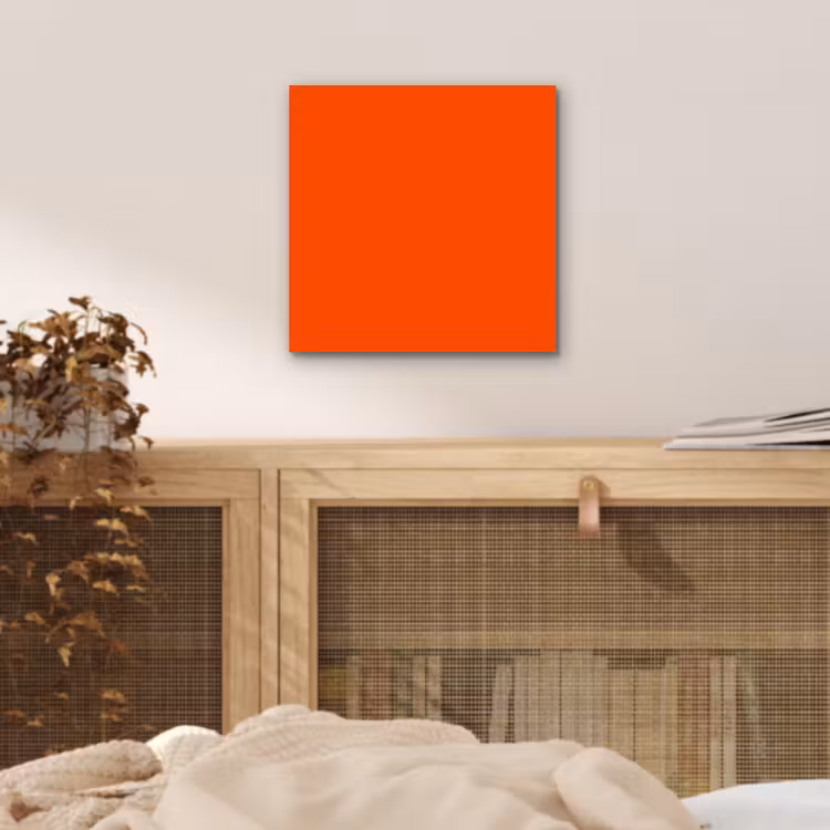 Aluminium schilderij - Fiery - Tangerine - Oranje — 4