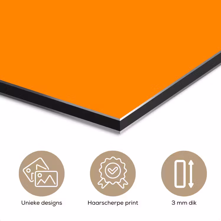 Aluminium schilderij - Marigold - Glow - Oranje — 7