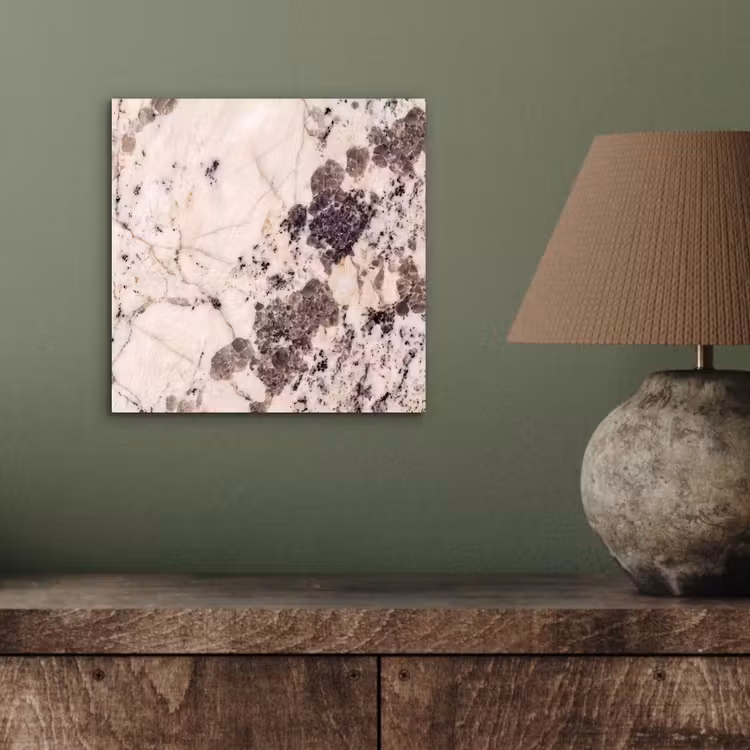 Aluminium schilderij - Natuursteen - Patroon - Abstract - Beige - Grijs — 3