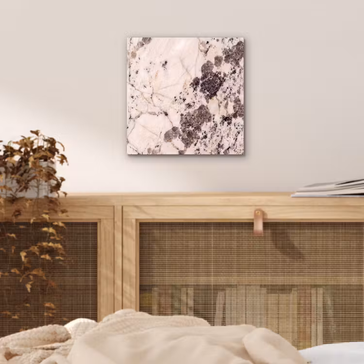 Aluminium schilderij - Natuursteen - Patroon - Abstract - Beige - Grijs — 4