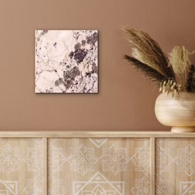 Aluminium schilderij - Natuursteen - Patroon - Abstract - Beige - Grijs — 5