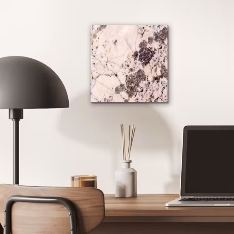 Aluminium schilderij - Natuursteen - Patroon - Abstract - Beige - Grijs — 6