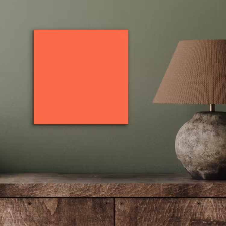 Aluminium schilderij - Sunset - Salmon - Oranje — 3