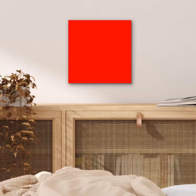 Aluminium schilderij - Vibrant - Vermilion - Rood — 4