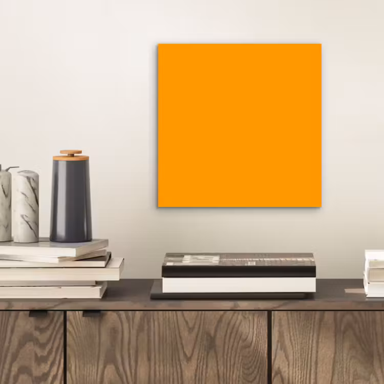 Aluminium schilderij - Warm - Ochre - Oranje — 2