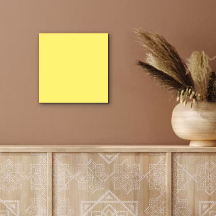 Aluminium schilderij - Buttery - Beige - Geel — 5