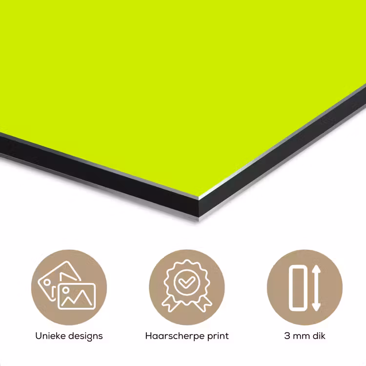 Aluminium schilderij - Electric - Lemon - Geel — 7