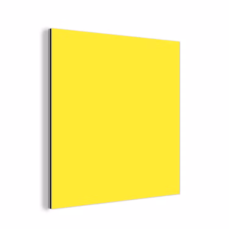 Aluminium schilderij - Soft - Custard - Geel — 1