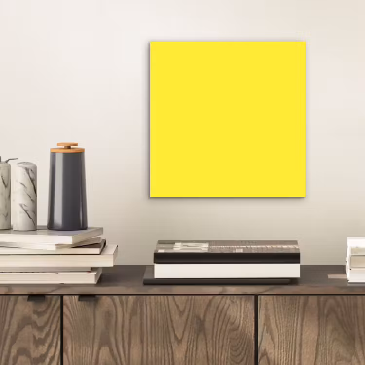 Aluminium schilderij - Soft - Custard - Geel — 2