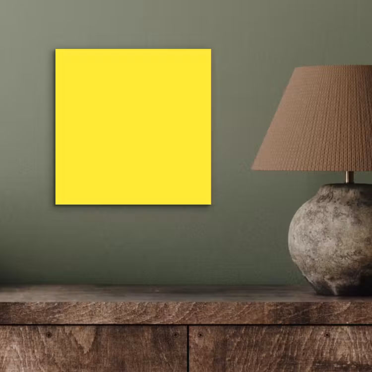 Aluminium schilderij - Soft - Custard - Geel — 3