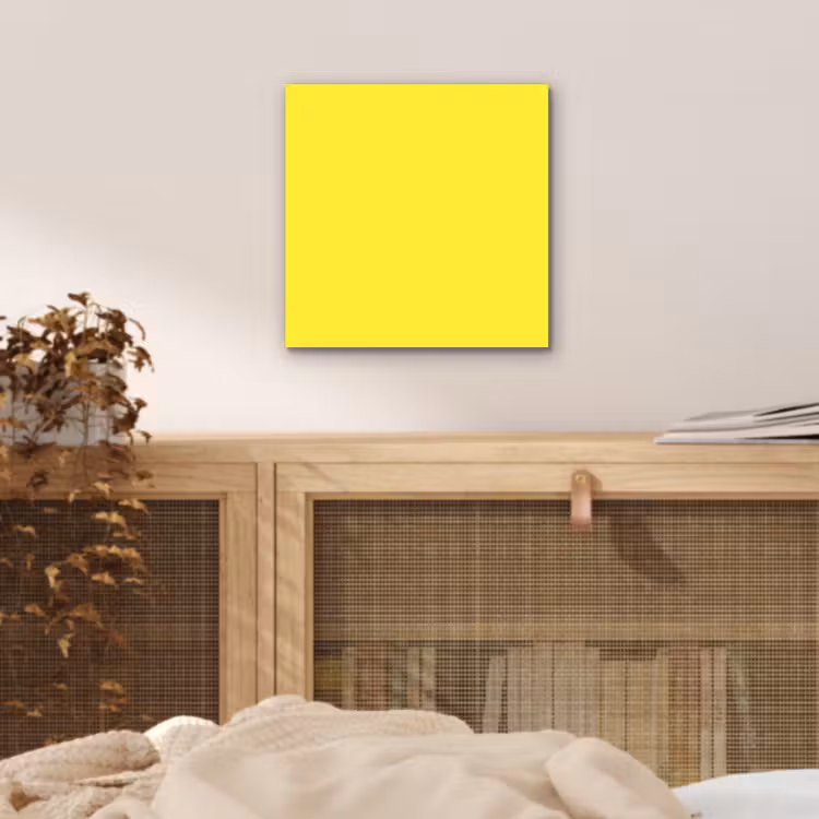 Aluminium schilderij - Soft - Custard - Geel — 4