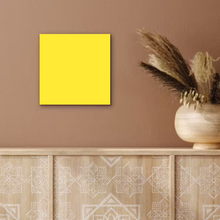 Aluminium schilderij - Soft - Custard - Geel — 5