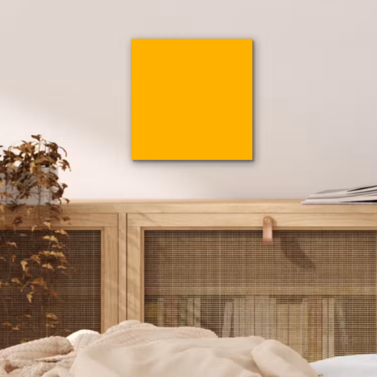 Aluminium schilderij - Vivid - Amber - Geel — 4