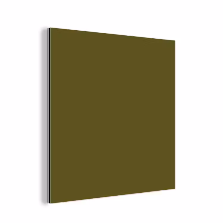 Aluminium schilderij - Dark - Olive - Groen — 1
