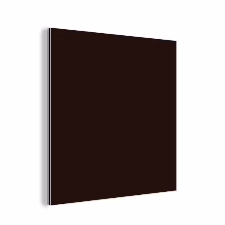 Aluminium schilderij - Deep - Obsidian - Bruin — 1
