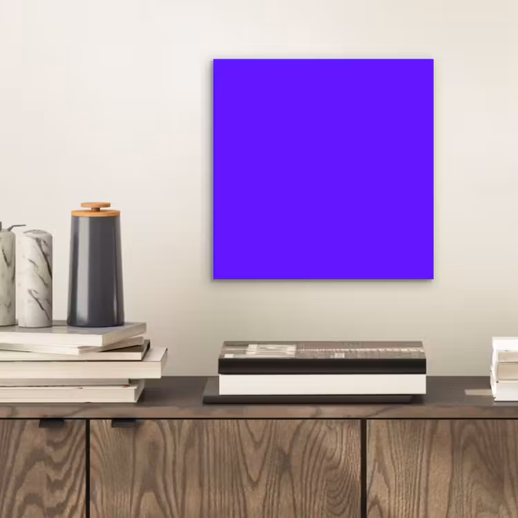 Aluminium schilderij - Electric - Indigo - Paars — 2