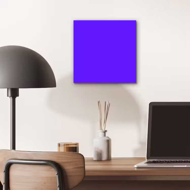 Aluminium schilderij - Electric - Indigo - Paars — 6