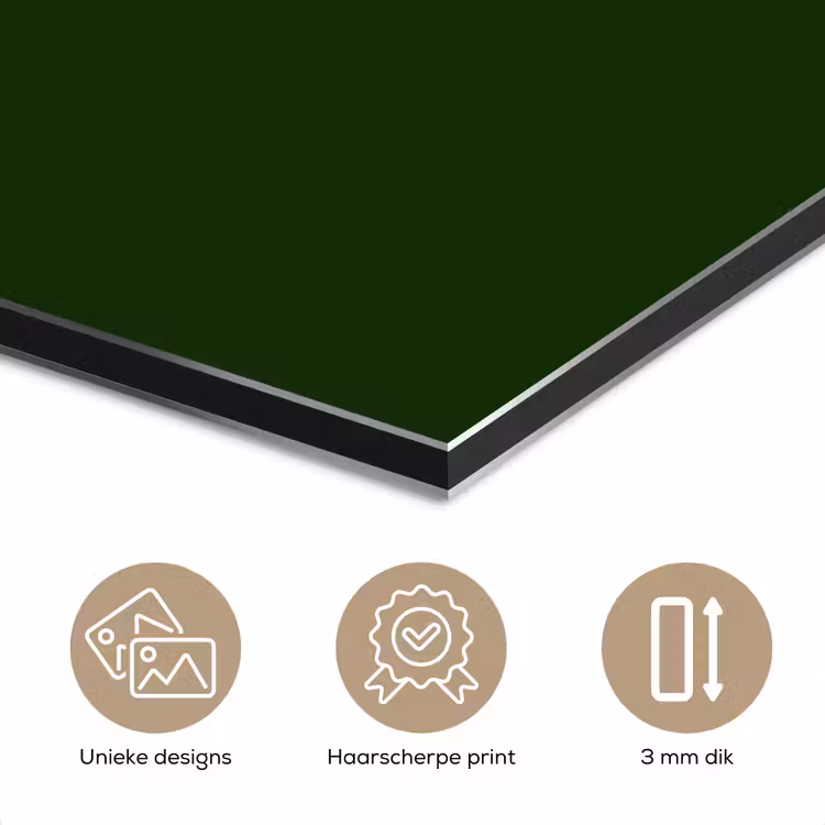 Aluminium schilderij - Forest - Green - Groen — 7