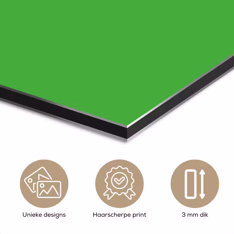 Aluminium schilderij - Kelly - Green - Groen — 7