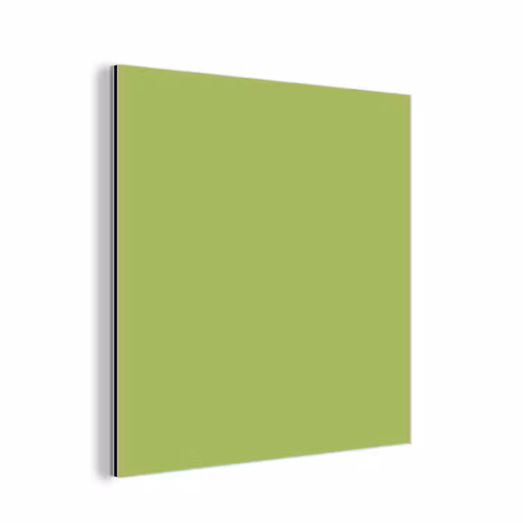 Aluminium schilderij - Lime - Glow - Groen — 1