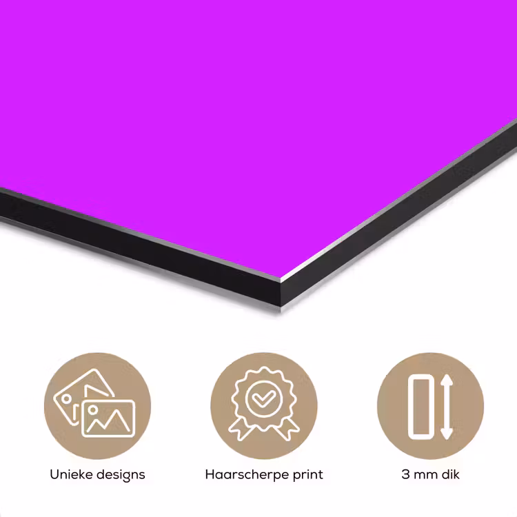 Aluminium schilderij - Neon - Orchid - Paars — 7