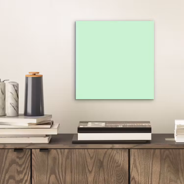 Aluminium schilderij - Pale - Mint - Groen — 2