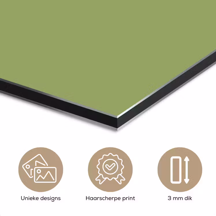 Aluminium schilderij - Sage - Green - Groen — 7
