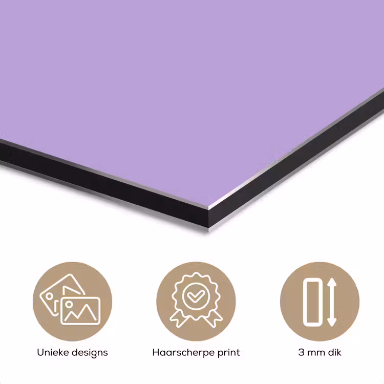 Aluminium schilderij - Soft - Lavender - Paars — 7