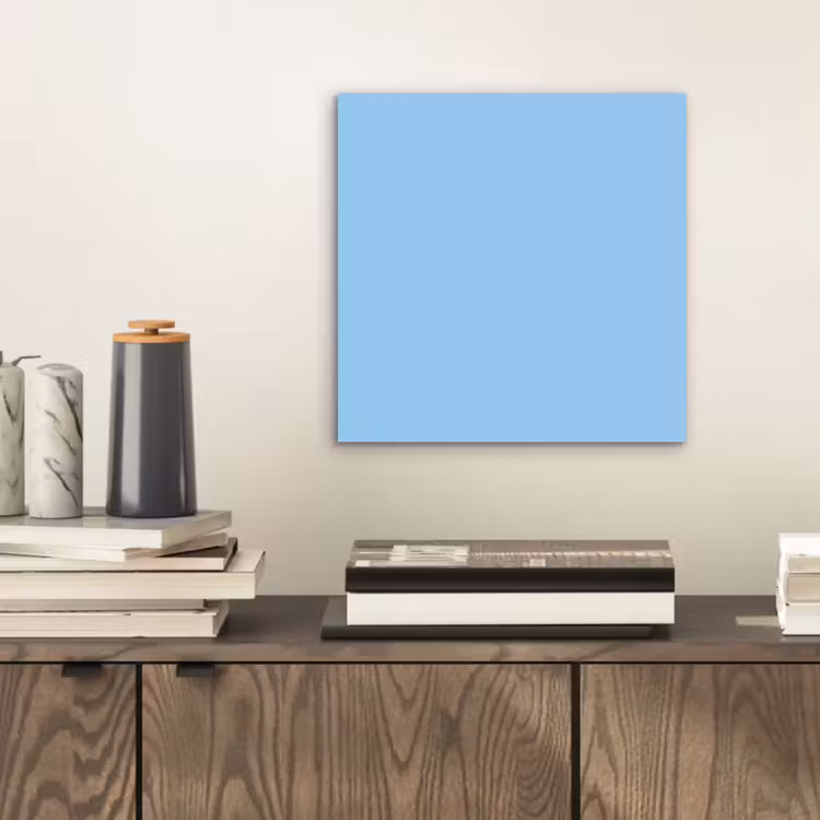 Aluminium schilderij - Baby - Blue - Blauw — 2