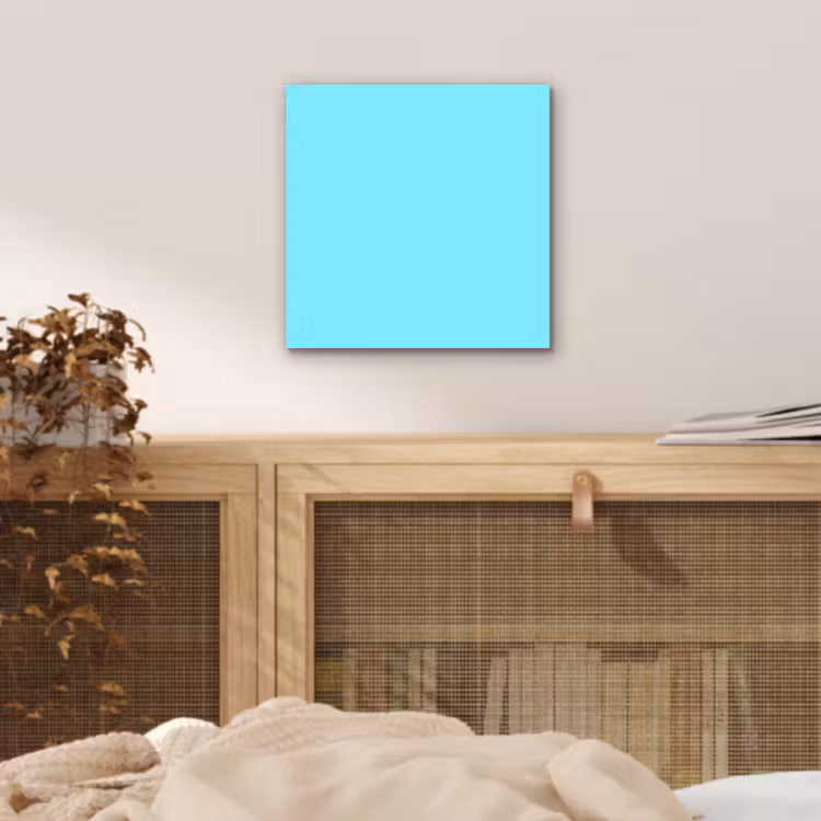 Aluminium schilderij - Electric - Cyan - Blauw — 4