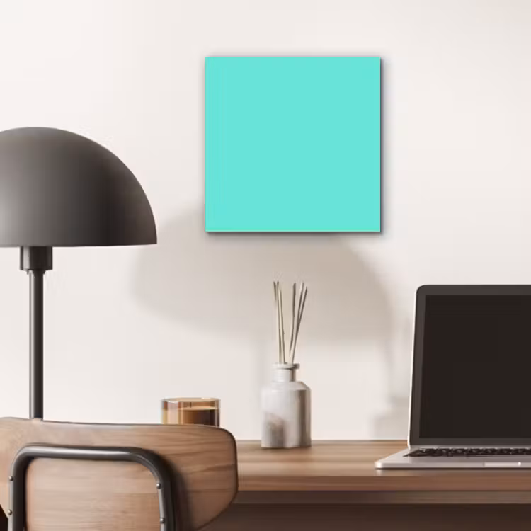 Aluminium schilderij - Electric - Cyan - Turkoois — 6