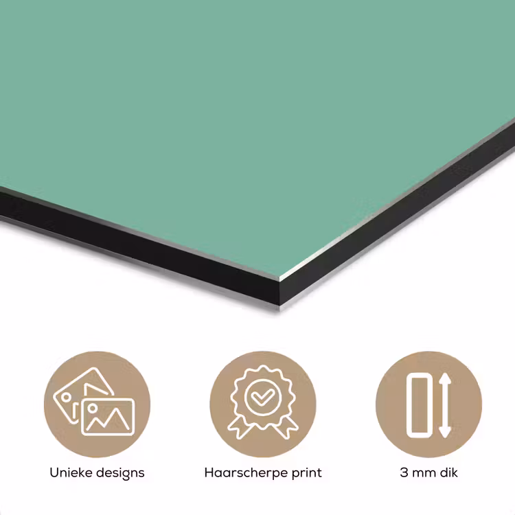 Aluminium schilderij - Ocean - Jade - Groen — 7