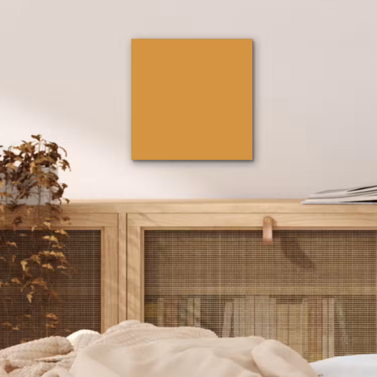 Aluminium schilderij - Autumn - Mustard - Geel — 4