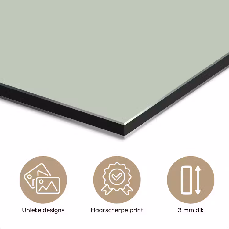 Aluminium schilderij - Frosted - Mint - Groen — 7