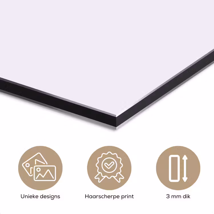 Aluminium schilderij - Lilac - Luxe - Paars — 7