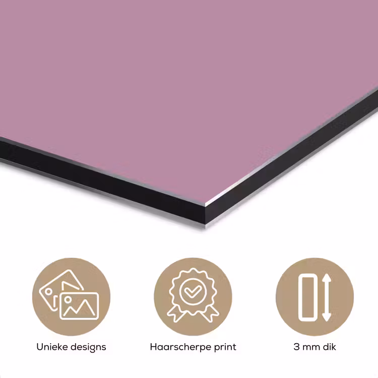 Aluminium schilderij - Lilac - Paars - Mauve — 7