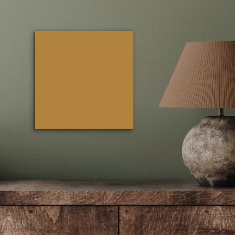 Aluminium schilderij - Rhythmic - Ochre - Geel — 3