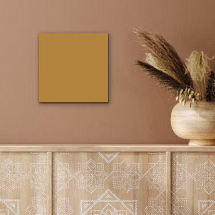 Aluminium schilderij - Rhythmic - Ochre - Geel — 5