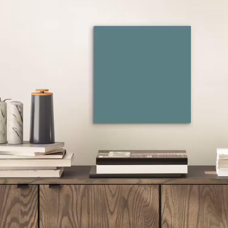Aluminium schilderij - Serene - Teal - Blauw — 2