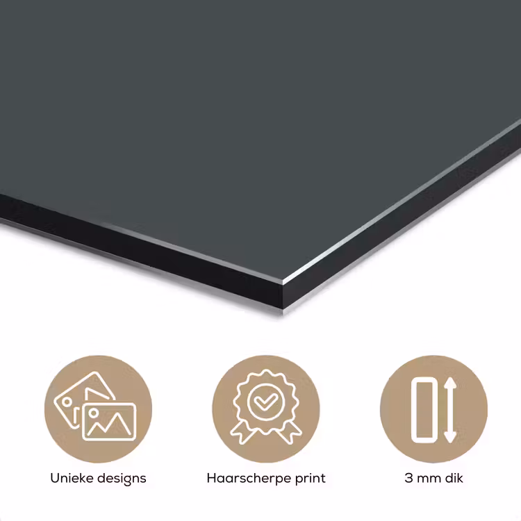 Aluminium schilderij - Slate - Millstone - Grijs — 7