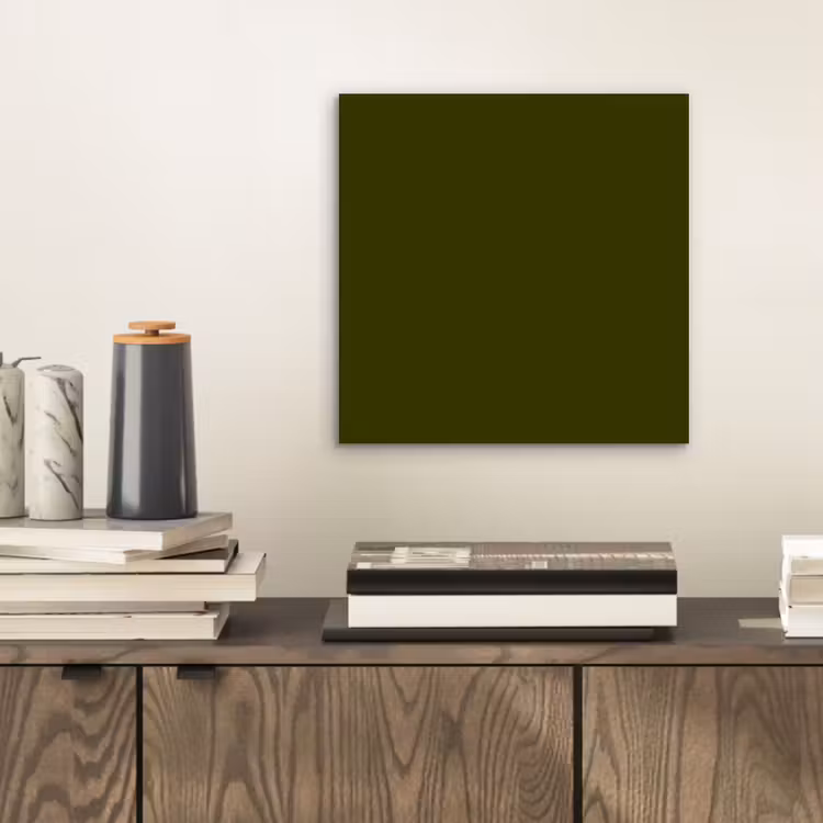 Aluminium schilderij - Dark - Olive - Groen — 2
