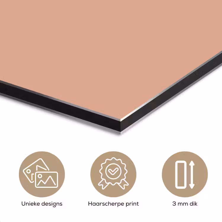 Aluminium schilderij - Dusty - Rose - Roze — 7