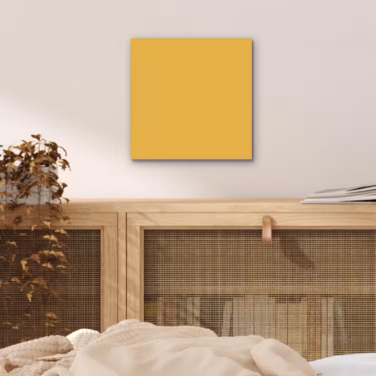 Aluminium schilderij - Joyful - Mustard - Geel — 4