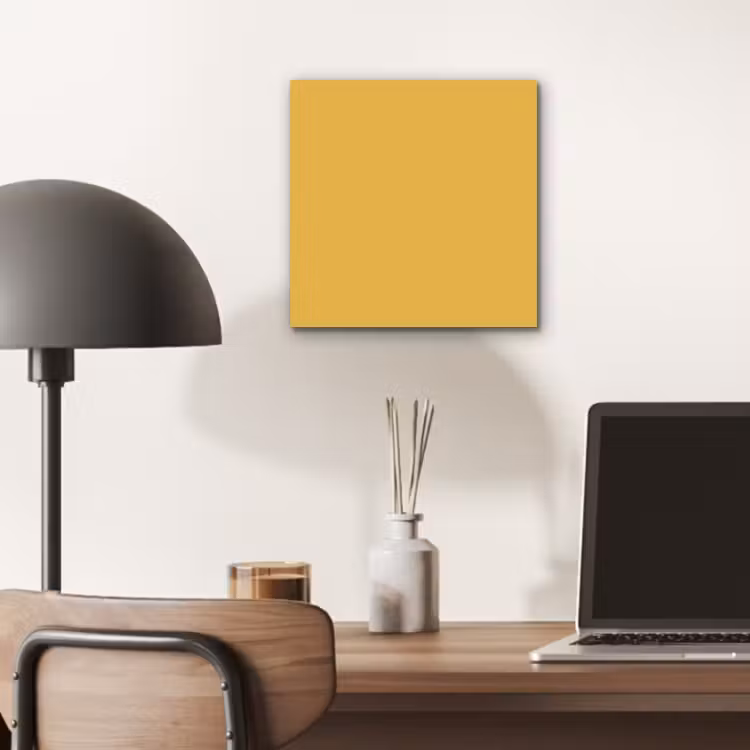 Aluminium schilderij - Joyful - Mustard - Geel — 6