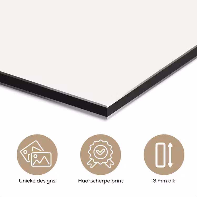 Aluminium schilderij - Pure - Alabaster - Wit — 7