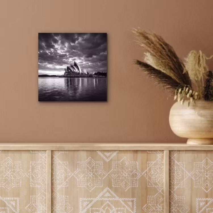 Aluminium schilderij - Architectuur - Water - Stad - Modern - Zwart-wit — 5