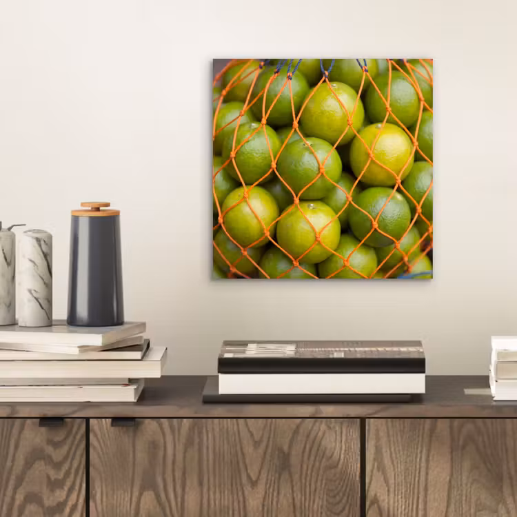 Aluminium schilderij - Eten - Net - Groen - Markt — 2
