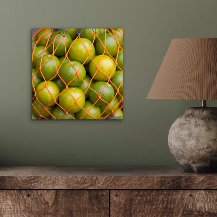 Aluminium schilderij - Eten - Net - Groen - Markt — 3
