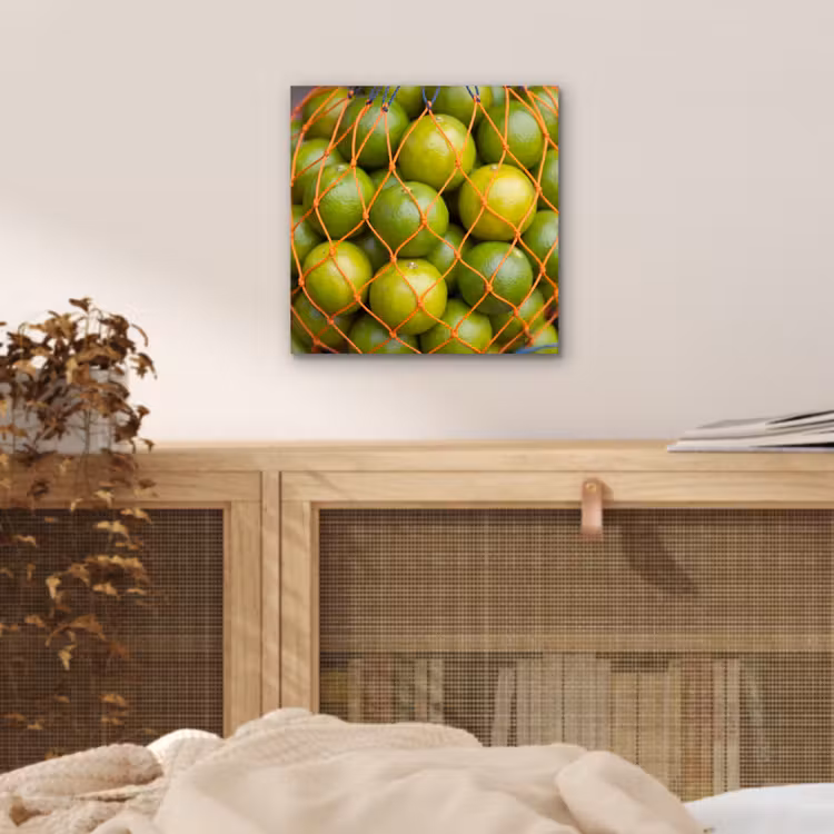 Aluminium schilderij - Eten - Net - Groen - Markt — 4